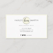 Freelance Makeup / Beauty Salon Custom Logo - Klantenkaartje (Achterkant)