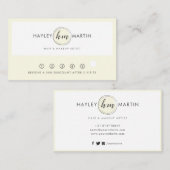 Freelance Makeup / Beauty Salon Custom Logo - Klantenkaartje (Voorkant / Achterkant)