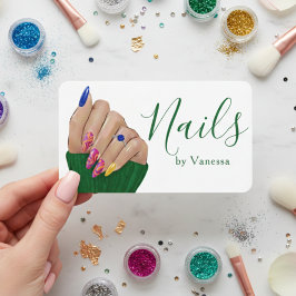 Freelance Nail Technician Manicurist Branding Visitekaartje