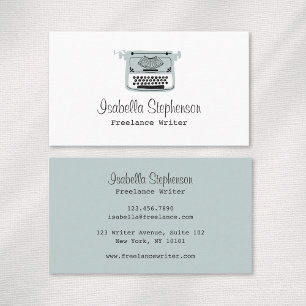 Freelance Schrijver Auteur Redacteur Schrijfmachin Visitekaartje