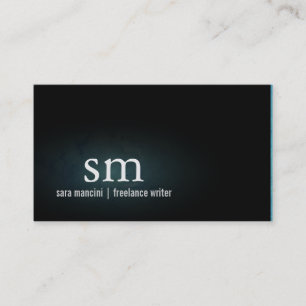 Freelance schrijver auteur romanschrijver monogram visitekaartje
