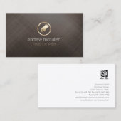 Freelance Schrijver Gouden Pen NIb Icon Publishing Visitekaartje (Voorkant / Achterkant)