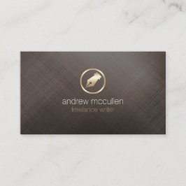Freelance Schrijver Gouden Pen NIb Icon Publishing Visitekaartje
