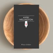 Freelance schrijver kalligrafie vulpen visitekaartje