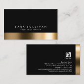 Freelance schrijver Print Uitgeverij Bold Black Go Visitekaartje (Voorkant / Achterkant)