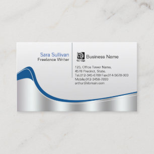Freelance schrijver Print Uitgeverij Silver Wave Visitekaartje