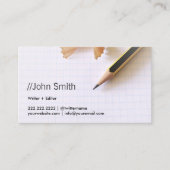 Freelance Schrijver Professionele Redacteur Sharp  Visitekaartje (Voorkant)