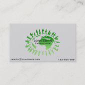 Freelance tolk vertaler visitekaartje (Voorkant)