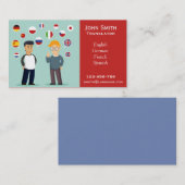 Freelance tolk vertaler visitekaartje (Voorkant / Achterkant)