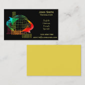 Freelance tolk vertaler visitekaartje (Voorkant / Achterkant)