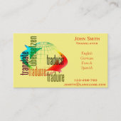 Freelance tolk vertaler visitekaartje (Voorkant)