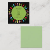 Freelance tolk voor moderne vertalers vierkante visitekaartje (Voorkant / Achterkant)