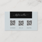 Freelance Visitekaartje Contante betaling Scan QR- (Voorkant)