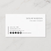 Freelance Visitekaartje Contante betaling Scan QR- (Achterkant)