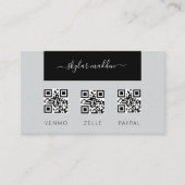 Freelance Visitekaartje Contante betaling Scan QR- (Voorkant)