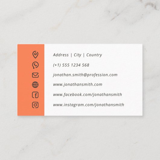 Freelance Visitekaartje | Toile de Jouy (Achterkant)