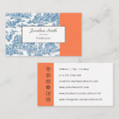 Freelance Visitekaartje | Toile de Jouy (Voorkant / Achterkant)