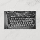 Freelance Writer  Antiek voor schrijfmachine Visitekaartje (Voorkant)