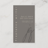 Freelance Writer, Auteur, Modern Professional Visitekaartje (Achterkant)