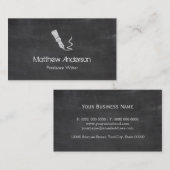 Freelance Writer - Blackboard Chalkboard-look Visitekaartje (Voorkant / Achterkant)