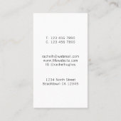 Freelance Writer Botanisch Visitekaartje (Achterkant)