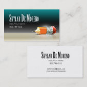 Freelance Writer Editor 5 Stijlvol Visitekaartje (Voorkant / Achterkant)