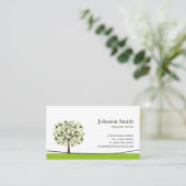 Freelance Writer - Elegant Wish Tree Visitekaartje (Staand voorkant)