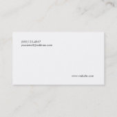 Freelance Writer en Novelist Calligraphy Pen Logo Visitekaartje (Achterkant)