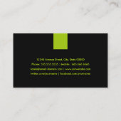 Freelance Writer Modern Mint Green Visitekaartje (Achterkant)