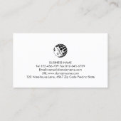 Freelance Writer Monogram Visitekaartje (Achterkant)