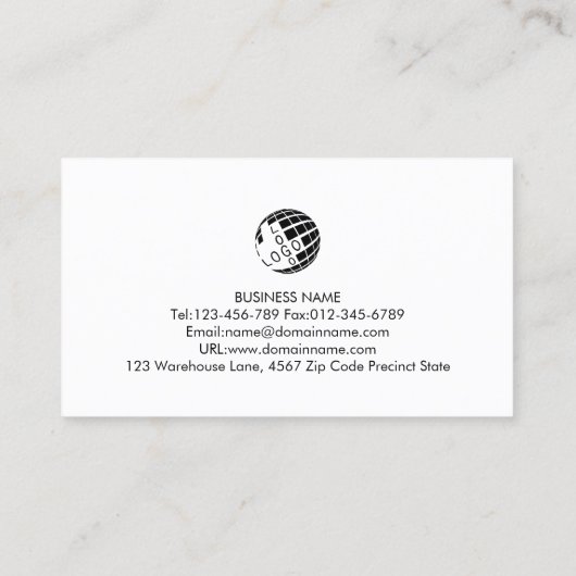 Freelance Writer Monogram Visitekaartje (Achterkant)