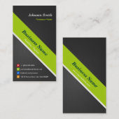 Freelance Writer - Premium Black en Green Visitekaartje (Voorkant / Achterkant)