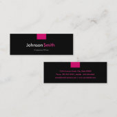 Freelance Writer - Roos roze compact Mini Visitekaartje (Voorkant / Achterkant)