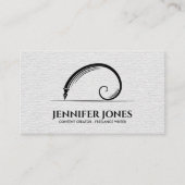 Freelance Writer Sacred Geometry Golden Spiral Visitekaartje (Voorkant)