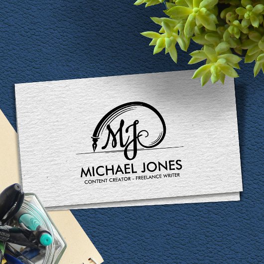 Freelance Writer Sacred Geometry Golden Spiral Visitekaartje