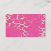 Freelance Writer Visitekaartjes/Roze Cheetah Visitekaartje (Achterkant)