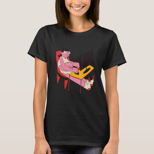 Freelancer Freelance Werken Vanuit Huis T-shirt (Voorkant)