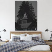 Freeland Houthandel zwart en wit Canvas Afdruk (Insitu (Slaapkamer))