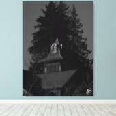 Freeland Houthandel zwart en wit Canvas Afdruk (Insitu (Houten vloer))