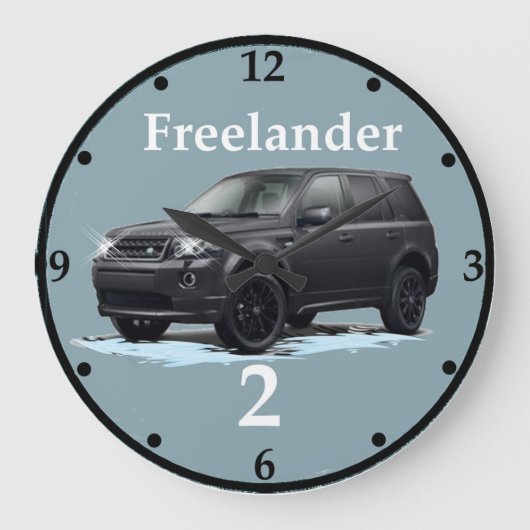 Freelander SUV-wandklok Grote Klok (Voorkant)