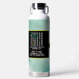 Freeloader C Water Bottle – Alfabet Sity Edition Waterfles