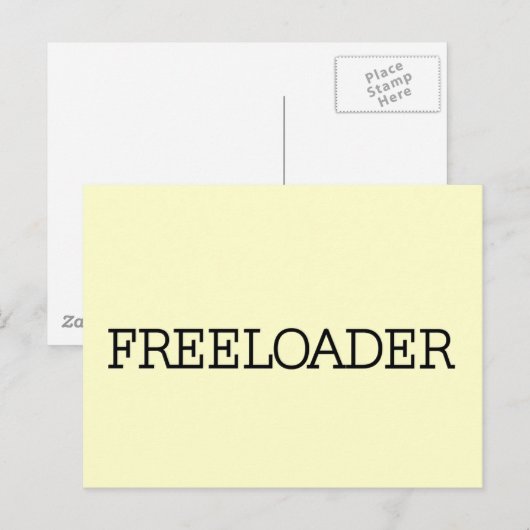 Freeloader Tshirts en Gifts Briefkaart (Voorkant / Achterkant)