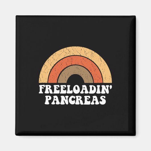 Freeloadin Pancreas Fun Type 1 Diabetische G Magneet (Voorkant)