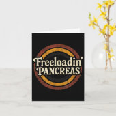 Freeloadin Pancreas - Grappig Diabetes Bewustzijn Kaart (Gele Bloem)