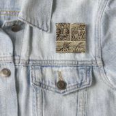 Freeman Brothers Works, Ohio Vierkante Button 5,1 Cm (In situ)