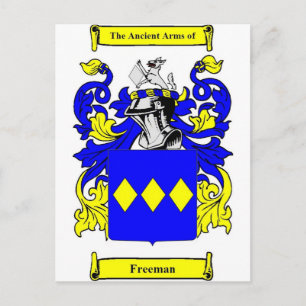 Freeman (Engels) wapenschild Briefkaart