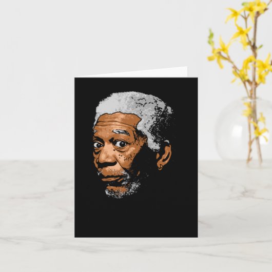 Freeman Funny Pop Art Sticker Kaart (Gele Bloem)