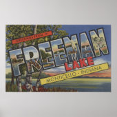 Freeman Lake - Grote Letter-scènes Poster (Voorkant)