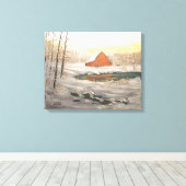 "FREEMAN LAKE SNEE" CANVAS AFDRUK (Insitu (Houten vloer))