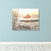 "FREEMAN LAKE SNEE" CANVAS AFDRUK (Insitu (Houten vloer))